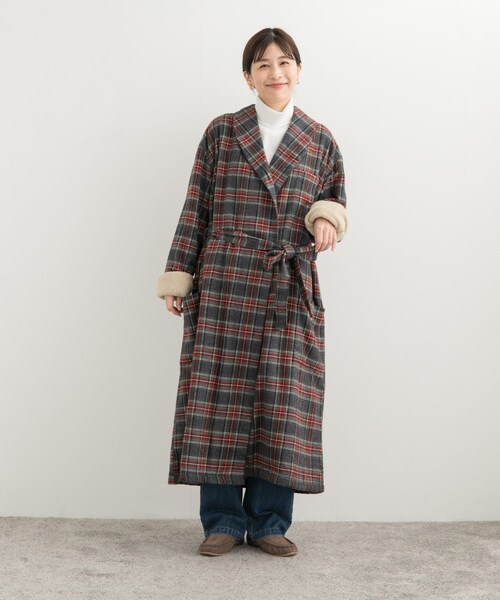URBAN RESEARCH DOORS(アーバンリサーチドアーズ)の「L.L.Bean ScotchPlaidFlannelRobe(テーラードジャケット・レディース・Grey/Swan・M)」の14枚目の写真
