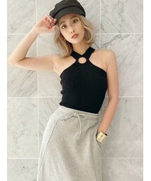 GYDA | サークルクロスニット TOPS(タンクトップ)