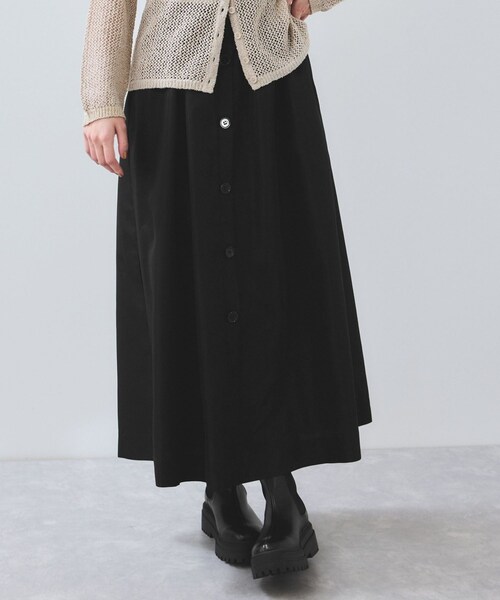 VIS（ビス）の「【WEB限定】フロントボタンフレアスカート（スカート・レディース・ブラック/ベージュ/オレンジ・F）」の18枚目の写真