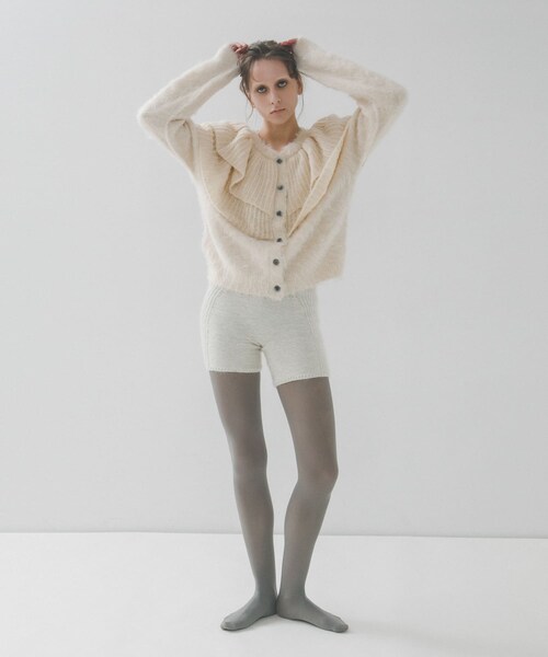 LAATO（ラート）の「frill frill knit cardigan（ニット/セーター・レディース・ラテ/シャドウ/モス/ハニー・FREE/Free）」の9枚目の写真