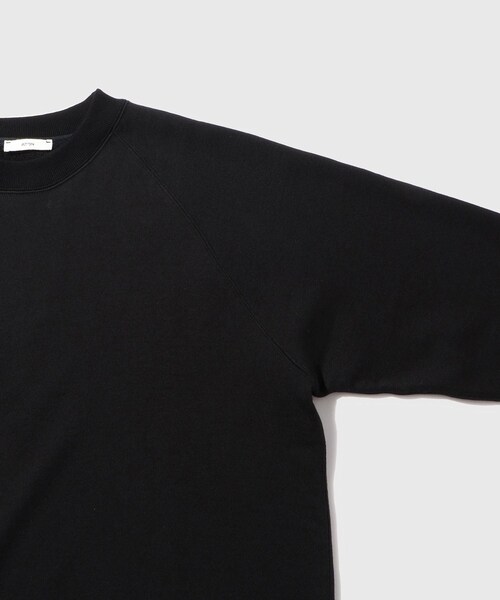 ADAM ET ROPE'(アダムエロペ)の「【ATON/エイトン】ZERO URAKE C/N SWEAT(スウェット・メンズ・ブラック/ホワイト・4/6)」の7枚目の写真