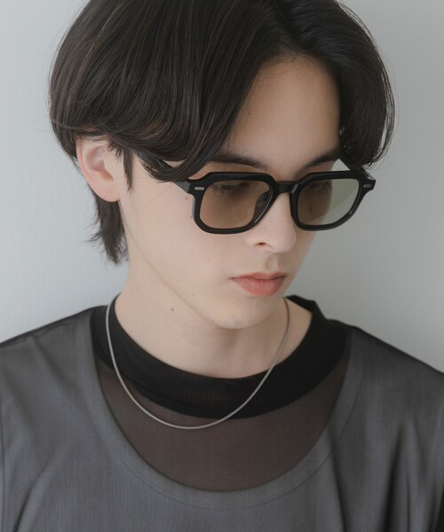 SENSE OF PLACE by URBAN RESEARCH（センスオブプレイスバイアーバンリサーチ）の「スクエアウェリントンサングラス（メガネ・メンズ・BLACK/BROWN/KHAKI・One）」の6枚目の写真