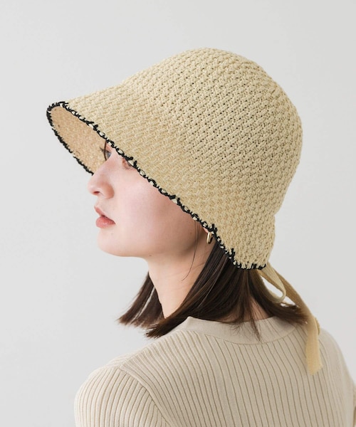 SENSE OF PLACE by URBAN RESEARCH（センスオブプレイスバイアーバンリサーチ）の「ボンネットベルハット（ハット・レディース・IVORY/BLACK・one）」の8枚目の写真