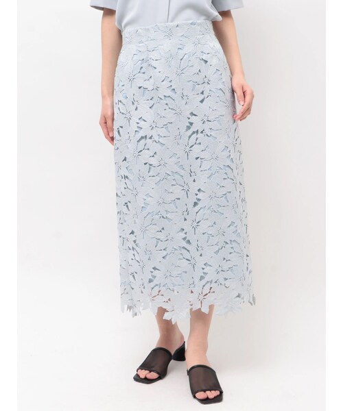 TONAL（トーナル）の「ケミカルレースタイトスカート（スカート・レディース・オフホワイト/ピンク/アイスブルー・S/M）」の10枚目の写真