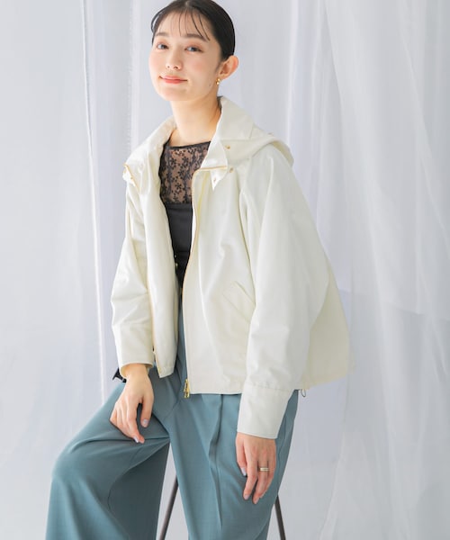 URBAN RESEARCH ROSSO（アーバンリサーチロッソ）の「『WEB限定』フードマウンテンパーカー（マウンテンパーカー・レディース・CHARCOAL/IVORY/YELLOW・FREE）」の6枚目の写真