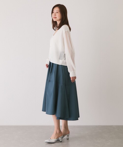 Jayro（ジャイロ）の「メッシュカーディガン（カーディガン/ボレロ・レディース・ブラック/ホワイト系/グリーン・F）」の18枚目の写真