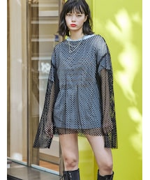 jouetie | オーバーメッシュトップス(Tシャツ/カットソー)