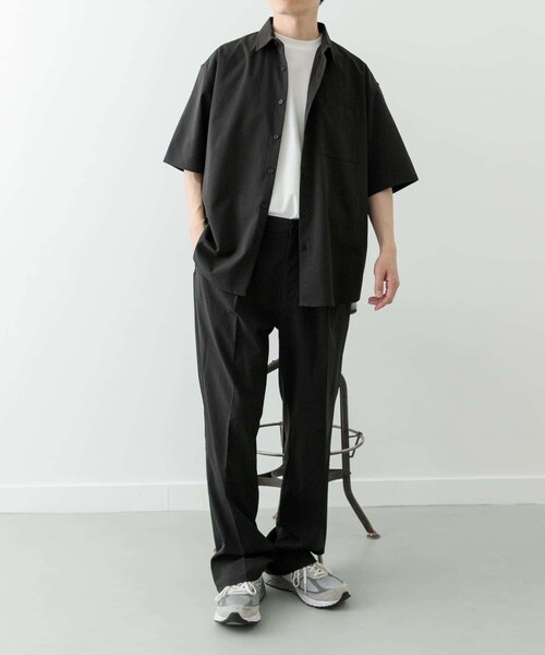 ITEMS URBANRESEARCH(アイテムズ アーバンリサーチ)の「ヨウリュウレギュラーカラー半袖シャツ(シャツ/ブラウス・メンズ・NVY/BRN/BLK・M/L)」の16枚目の写真