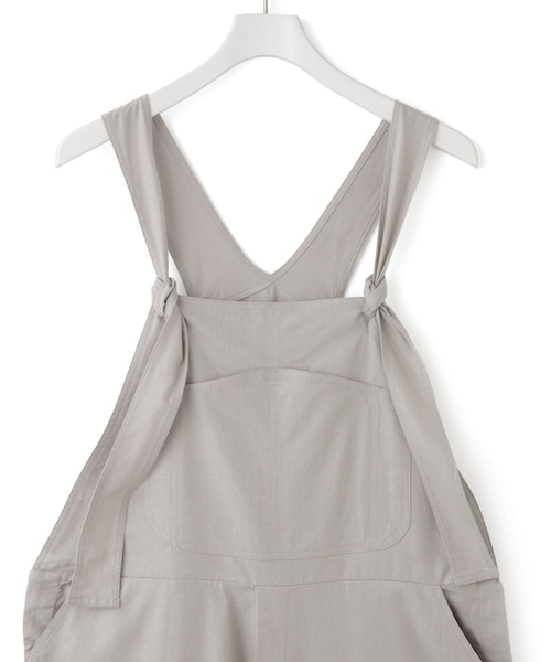 ADAM ET ROPE'（アダムエロペ）の「【Baserange（ベースレンジ）】GREN OVERALLS（サロペット/オーバーオール・レディース・ライトグレー・S）」の4枚目の写真