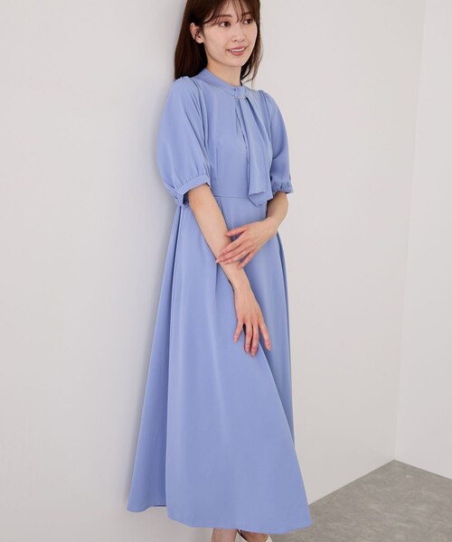 Jayro(ジャイロ)の「半袖ボウタイワンピース(ワンピース・レディース・ホワイト系/ネイビー/ブルー/ピンク・M)」の19枚目の写真