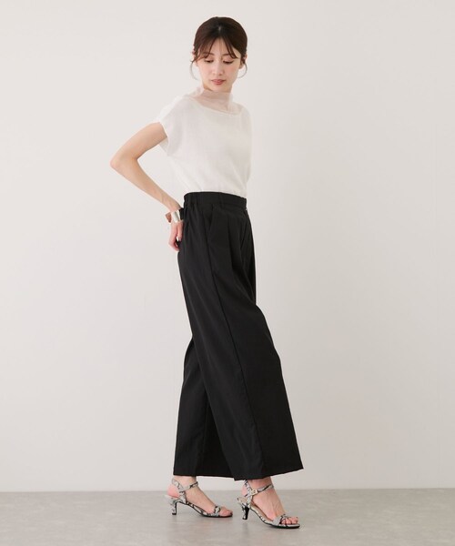 Jayro（ジャイロ）の「ストレッチテックチノワイドパンツ（その他パンツ・レディース・ブラック/ホワイト系/ベージュ・F）」の11枚目の写真