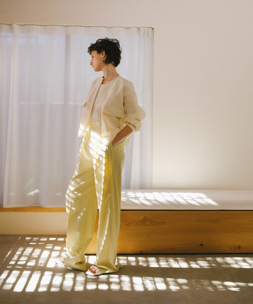 URBAN RESEARCH ROSSO（アーバンリサーチロッソ）の「オーガンジーシアーブルゾン（ブルゾン・レディース・CHARCOAL/CREAM・FREE）」の16枚目の写真