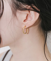 SMELLY | ステンレスツイストフープイヤリング(イヤリング)