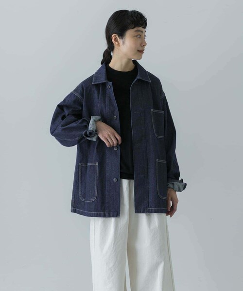 かぐれ（カグレ）の「『ユニセックス』デニムカバーオール（カバーオール・レディース・OFF/INDIGO・1/2）」の18枚目の写真