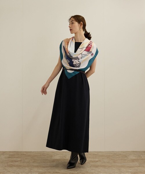 ROPE'(ロペ)の「シグネットバックルナローレザーベルト(ベルト・レディース・ブラック/ダークブラウン・F)」の5枚目の写真