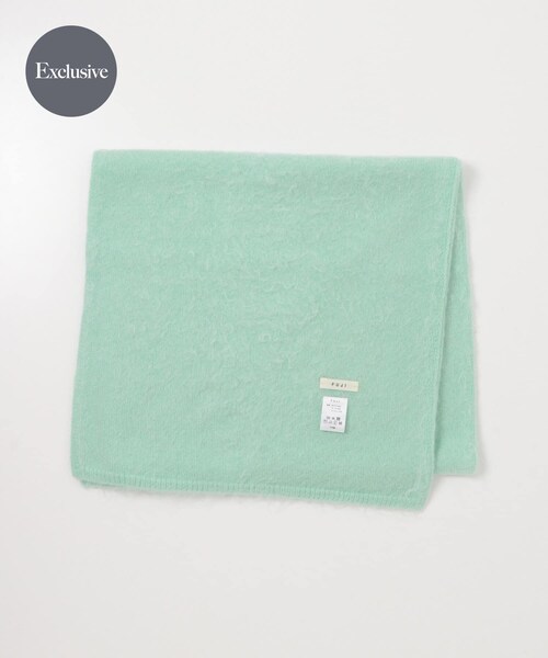 URBAN RESEARCH（アーバンリサーチ）の「『別注』FUJI×URBAN RESEARCH　MOHAIR LONG STOLE（ストール/ショール・メンズ・LEMON/NAVY/MINT GREEN/MOCHABROWN・Free）」の2枚目の写真