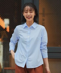 nissen | 大きいサイズ トリコットカラーシャツ（吸汗速乾・ストレッチ・形態安定）(シャツ/ブラウス)