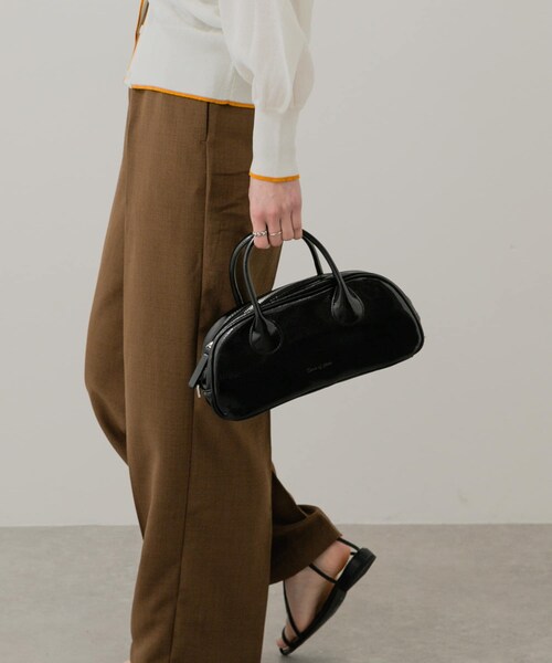 SENSE OF PLACE by URBAN RESEARCH(センスオブプレイスバイアーバンリサーチ)の「ラウンドスクエアボストンバッグ(ボストンバッグ・レディース・IVORY/BLACK/RED・one)」の16枚目の写真