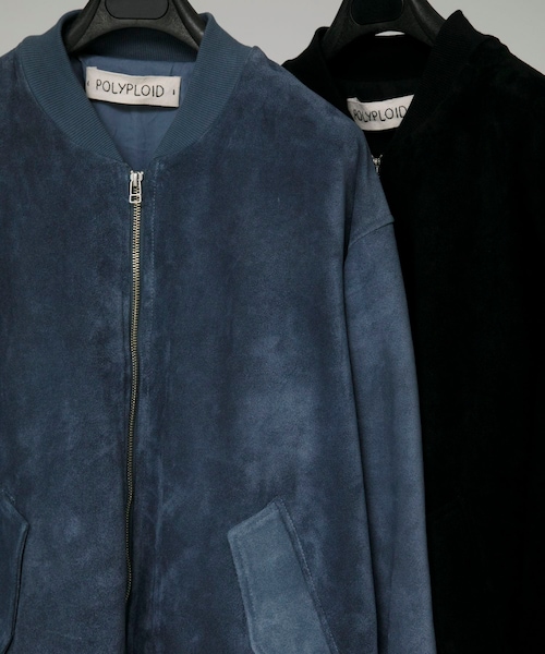 URBAN RESEARCH（アーバンリサーチ）の「POLYPLOID　BOMBER JACKET B（ブルゾン・メンズ・BLACK/BLUE CLAY・3/4）」の9枚目の写真