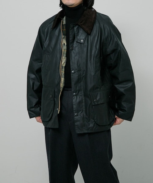 URBAN RESEARCH（アーバンリサーチ）の「bedale wax jacket（テーラードジャケット・メンズ・Sage/Black・36/38/40/42）」の3枚目の写真