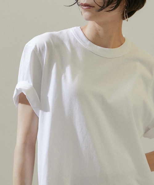ADAM ET ROPE'（アダムエロペ）の「【J'aDoRe・店舗限定】【TEKLA（テクラ）】Short Sleeve Sleeping T-shirt（Tシャツ/カットソー・レディース・ブラック/ホワイト・S/XS）」の18枚目の写真