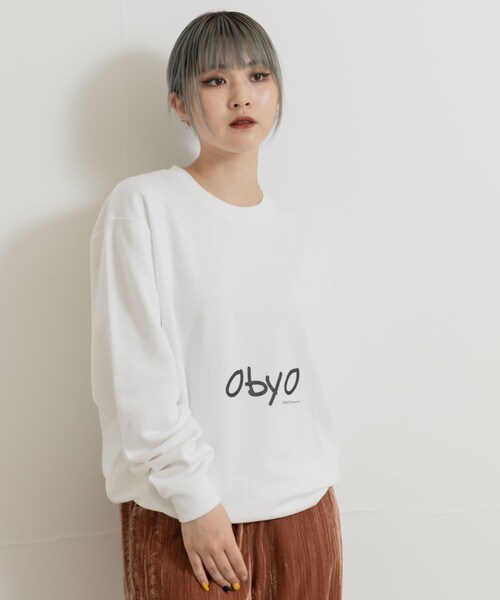 THE GOODLAND MARKET（ザグッドランドマーケット）の「77circa　cats eye print sweat（スウェット・レディース・white1/black1・L/XL）」の7枚目の写真