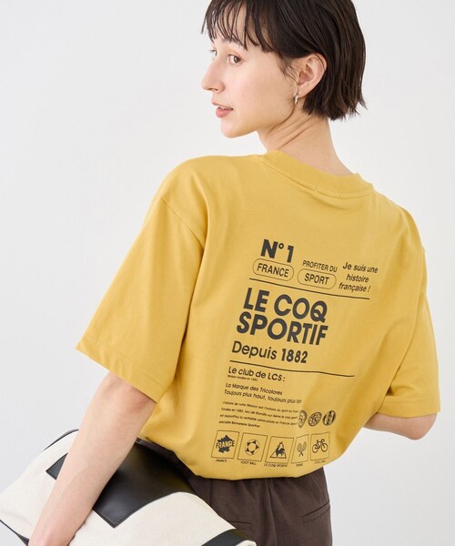 ROPE' PICNIC(ロペピクニック)の「【le coq sportif/ルコックスポルティフ】バックプリント半袖Tシャツ(Tシャツ/カットソー・レディース・ブラック/ホワイト/イエロー・M)」の22枚目の写真