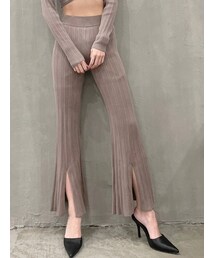 GYDA | 【SETUP着用可】ランダムフレアニットパンツ(その他パンツ)