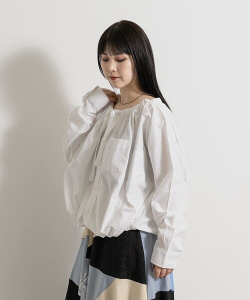 THE GOODLAND MARKET（ザグッドランドマーケット）の「77circa　make width adjustable wide shirt（シャツ/ブラウス・レディース・white1/white2/white3・one）」の8枚目の写真