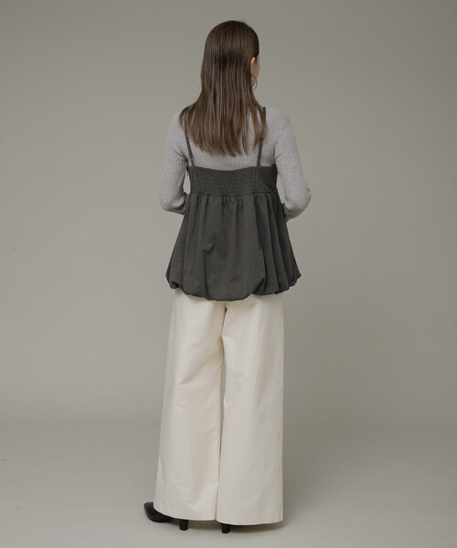 URBAN RESEARCH Sonny Label（アーバンリサーチサニーレーベル）の「バルーンキャミビスチェブラウス（その他トップス・レディース・グレージュ/ブラック/チャコール・FREE）」の19枚目の写真