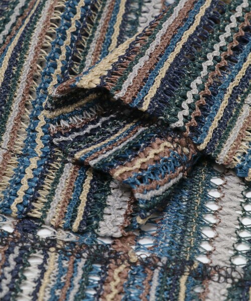 ITEMS URBANRESEARCH(アイテムズ アーバンリサーチ)の「マルチストライプレースオープンカラーシャツ(シャツ/ブラウス・メンズ・BLU/BLK/GRN・M/L)」の19枚目の写真