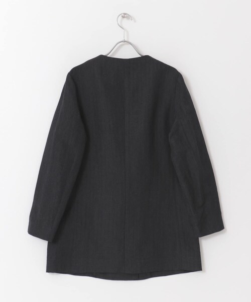 URBAN RESEARCH（アーバンリサーチ）の「ノーカラーヘリンボンジャケット（ノーカラージャケット・レディース・BROWN/D.GRY・36/38）」の14枚目の写真