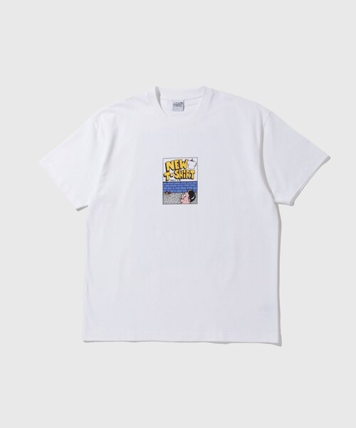 ADAM ET ROPE'(アダムエロペ)の「【POLAR SKATE CO./ポーラー スケートカンパニー】TEE NEW T-SHIRT(Tシャツ/カットソー・メンズ・ホワイト・L/M)」の2枚目の写真