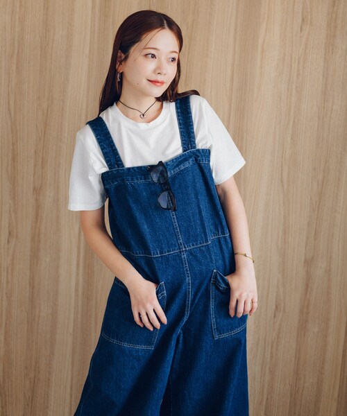 URBAN RESEARCH Sonny Label（アーバンリサーチサニーレーベル）の「NaokoTakayamaデニムオーバーオール（サロペット/オーバーオール・レディース・インディゴ/ブラック・36/38）」の22枚目の写真