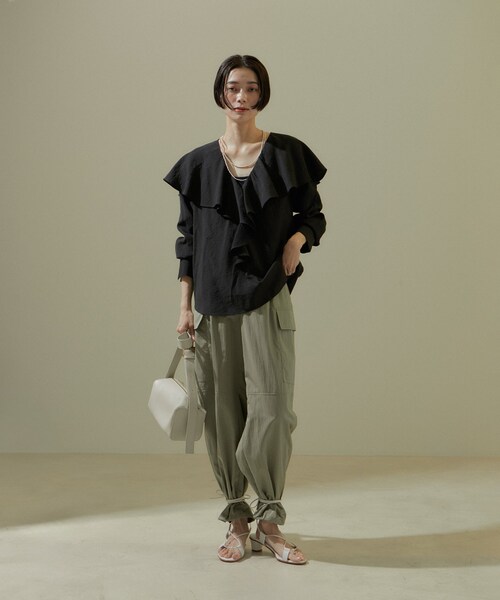 ADAM ET ROPE'（アダムエロペ）の「【ERICKA NICOLAS BEGAY】ナバホパールネックレス3mm/120cm（ネックレス・レディース・シルバー・F）」の7枚目の写真