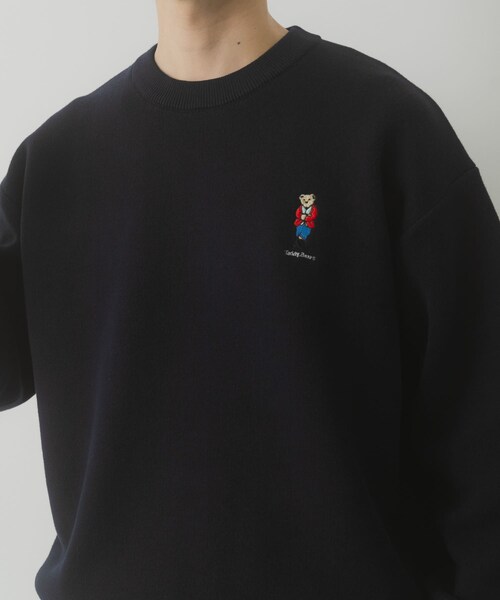 ITEMS URBANRESEARCH（アイテムズ アーバンリサーチ）の「Teddy Bear スウェットライクニット（ニット/セーター・メンズ・OML/BGD/NVY・M/L）」の15枚目の写真