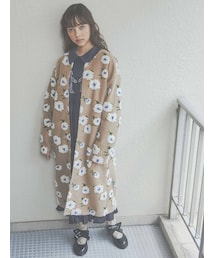 merry jenny | fluffy pattern coat(その他アウター)