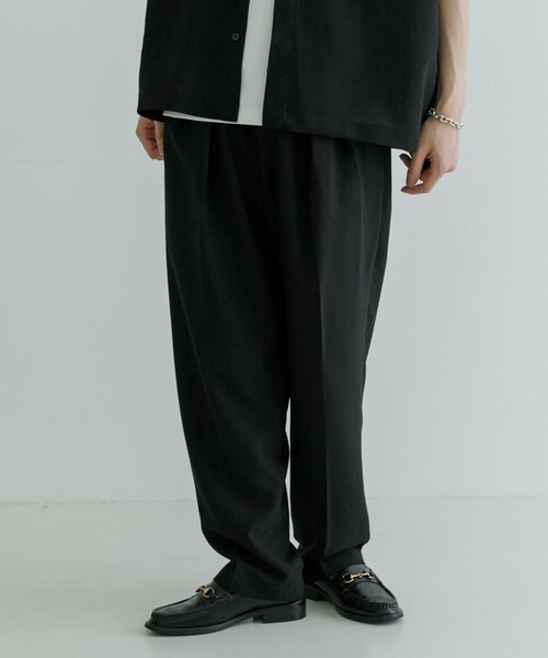 URBAN RESEARCH(アーバンリサーチ)の「URBAN RESEARCH iD ドライタッチLINEN LIKE EASY PANTS(その他パンツ・メンズ・ブルーグレー/ブラック・M/L)」の4枚目の写真