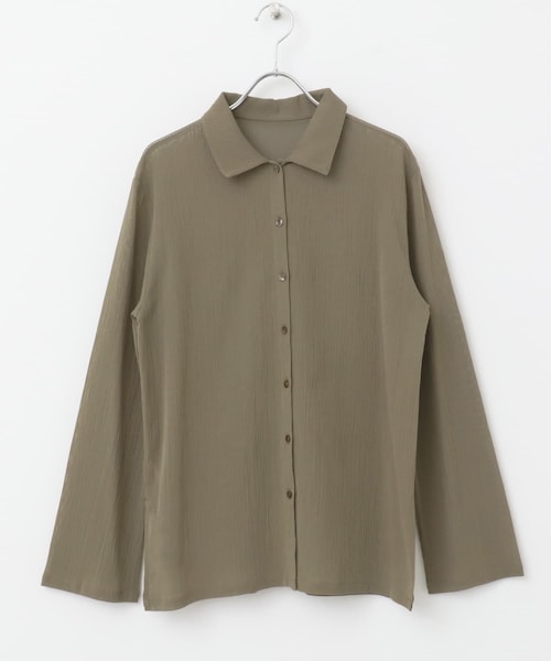 URBAN RESEARCH ROSSO（アーバンリサーチロッソ）の「F by ROSSO　楊柳シアーシャツ（シャツ/ブラウス・レディース・YELLOW/P/BEIGE/GRAY・FREE）」の16枚目の写真