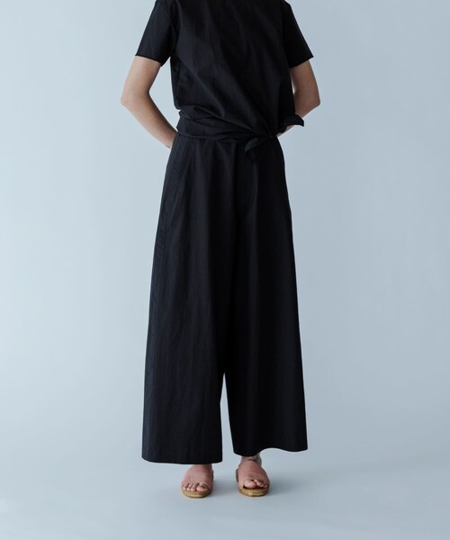 かぐれ（カグレ）の「MEYAME　SIDE LINE WIDE PANTS（その他パンツ・レディース・BLACK/PINK・0）」の3枚目の写真