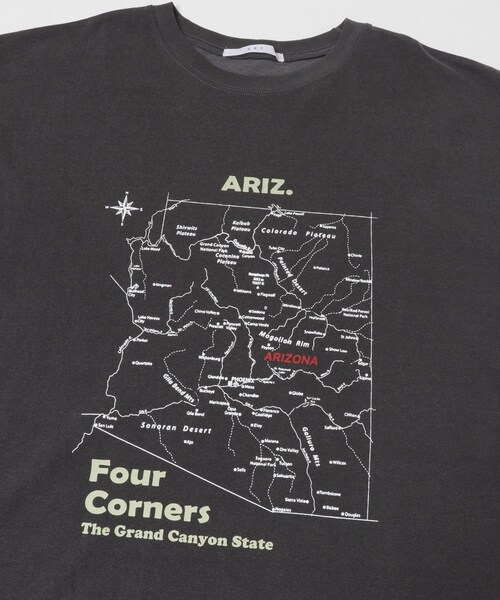 KBF(ケイビーエフ)の「オーバーサイズプリントTEE(Tシャツ/カットソー・レディース・IVORY/CHARCOAL/TOP GRAY・One)」の8枚目の写真