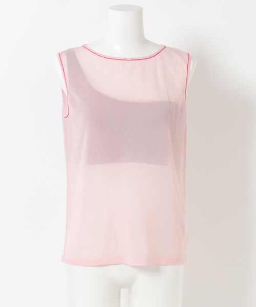 URBAN RESEARCH(アーバンリサーチ)の「NICENICE MOMENT SHEER NO-SLEEVE COMBO(ニット/セーター・レディース・BLACK/BABY PINK・1/3)」の17枚目の写真
