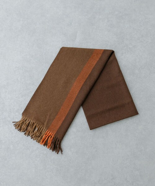 URBAN RESEARCH（アーバンリサーチ）の「THE INOUE BROTHERS　Brushed Scole Stripe（マフラー・メンズ・Grey/Khaki/Br/Camel/Blk/Greige・one）」の3枚目の写真