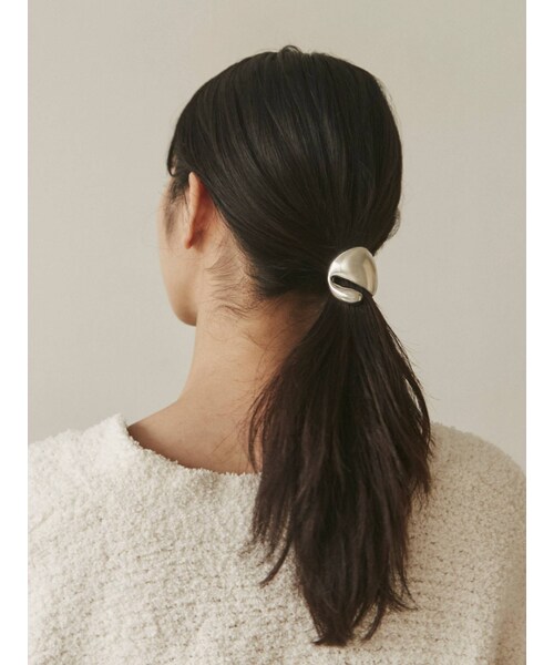EMODA（エモダ）の「【HOLIDAY】タンクワイドヘアアクセサリー（その他ヘアアクセサリー・レディース・ゴールド/シルバー・F）」の6枚目の写真