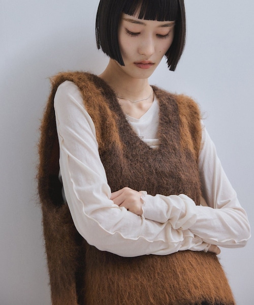 ADAM ET ROPE'（アダムエロペ）の「【WEB限定】ブラッシュドボーダー