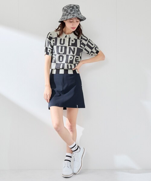 ROPE'（ロペ）の「ロゴジャカード半袖ニット（ニット/セーター・レディース・ブラック/サックス/イエロー・L/M/S）」の21枚目の写真