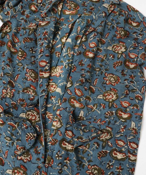 URBAN RESEARCH DOORS（アーバンリサーチドアーズ）の「ARCHI　BLOCK PRINT ALL IN ONE（つなぎ/オールインワン・レディース・NATURAL/BLUE・S）」の7枚目の写真