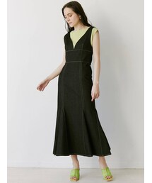 LAGUNAMOON | ビスチェマーメイドデニムワンピース(ワンピース)