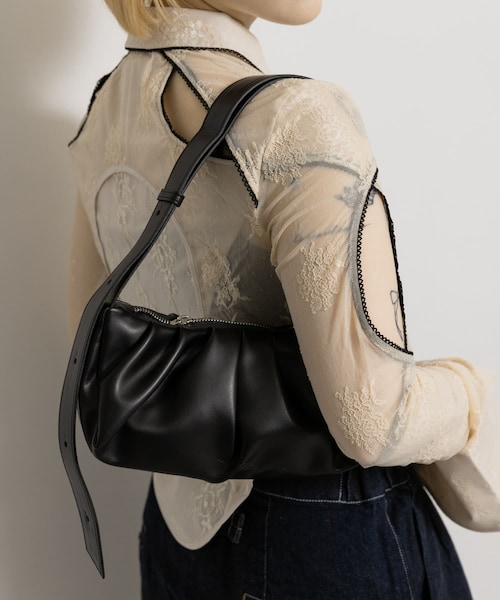 THE GOODLAND MARKET（ザグッドランドマーケット）の「ALICE MARTHA　ERIN MINI（ショルダーバッグ・レディース・IVORY/BLACK/ORANGE/SILVER・Free）」の2枚目の写真