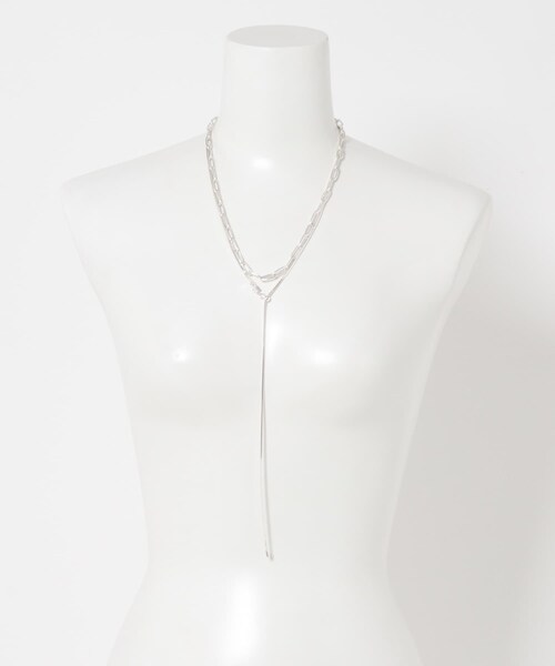 URBAN RESEARCH ROSSO（アーバンリサーチロッソ）の「CHIGNON　オーバル&ボールTOPネックレス（ネックレス・レディース・SILVER/GOLD・Free）」の8枚目の写真